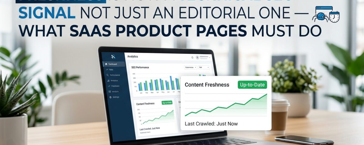 La freschezza è ora un segnale SEO tecnico, non solo editoriale: cosa devono fare le pagine prodotto SaaS.