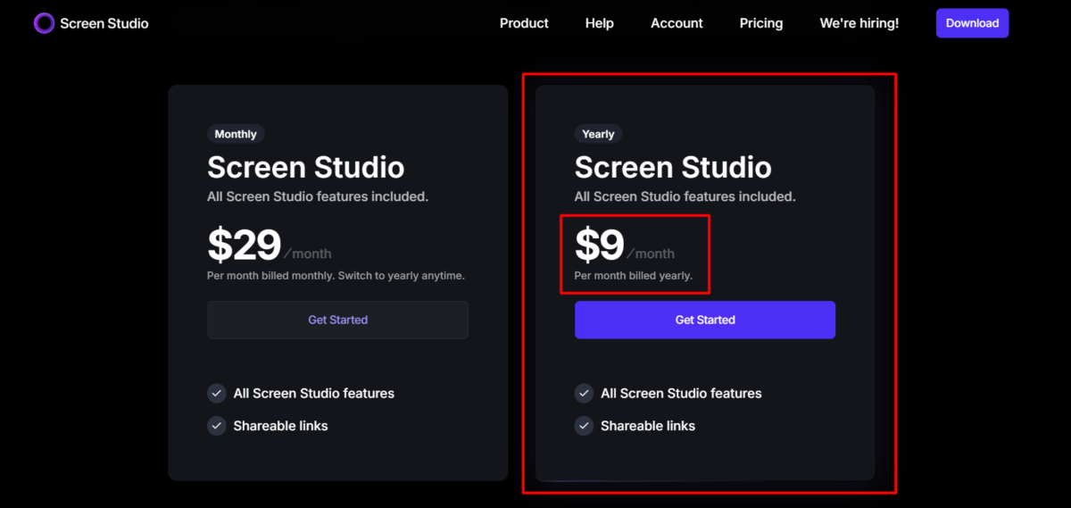 Screen Studio Annual Plan