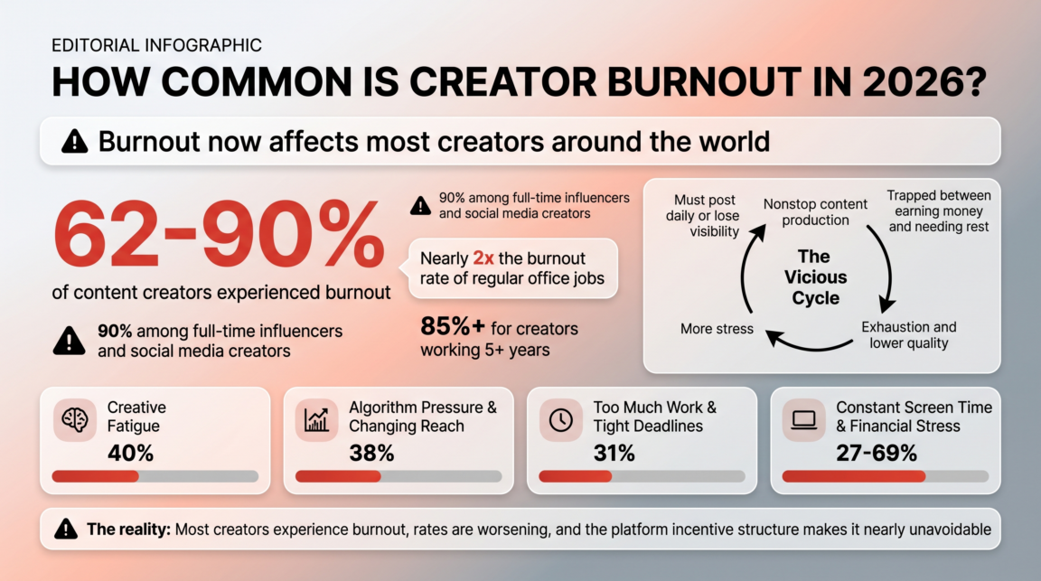 How Common Is Creator Burnout in 2026?