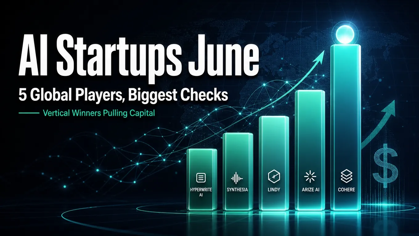 5 Global AI Startups That Caught Our Eye In June: The Vertical Players Pulling The Biggest Checks