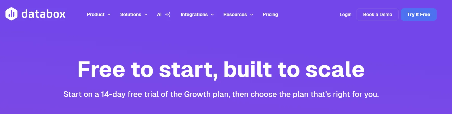 Databox free plan