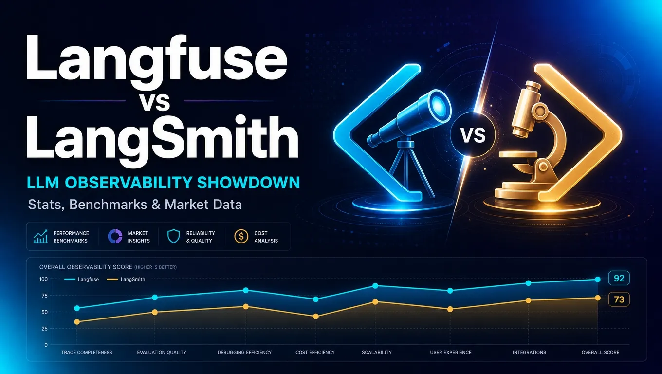 Langfuse vs. LangSmith: LLM Observability Platform Statistics, Benchmarks & Market Data