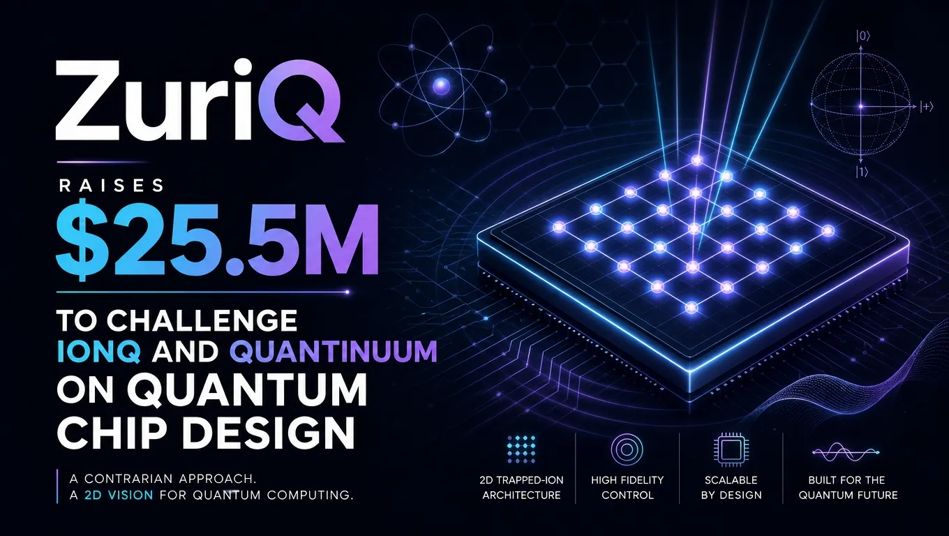 ZuriQ Raises $25.5M to Challenge IonQ and Quantinuum on Quantum Chip Design