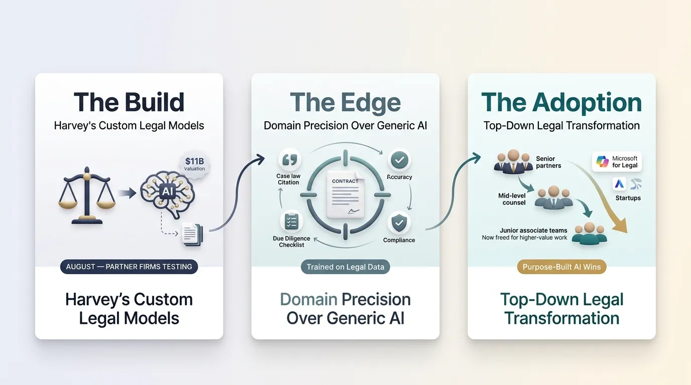 Harvey AI Builds Its Own Custom Legal AI Models