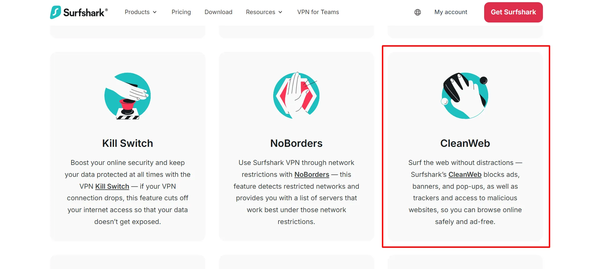 Surfshark CleanWeb