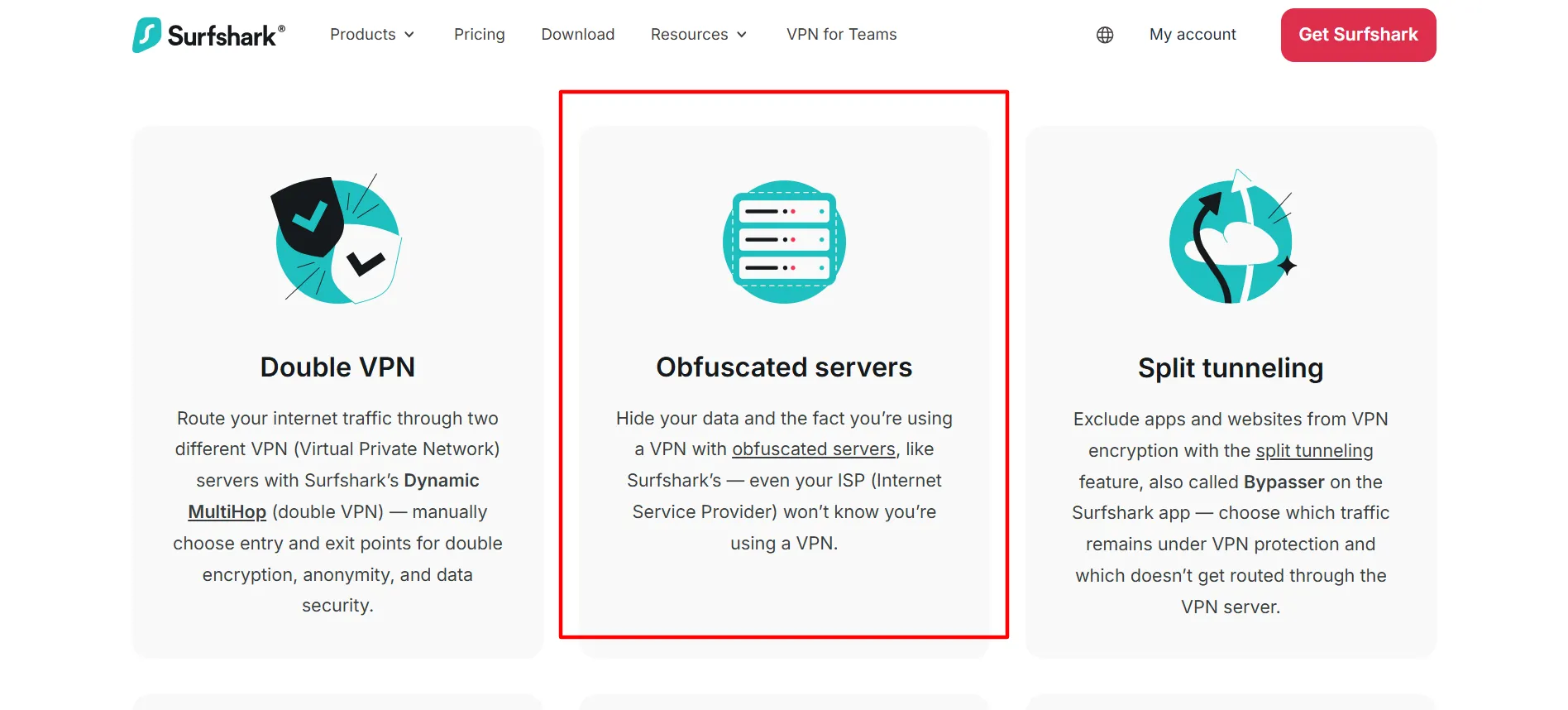 SurfShark Obfuscated servers