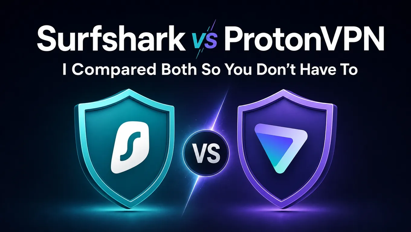 Surfshark vs ProtonVPN 2026: Comparei os dois para você não precisar fazer isso.