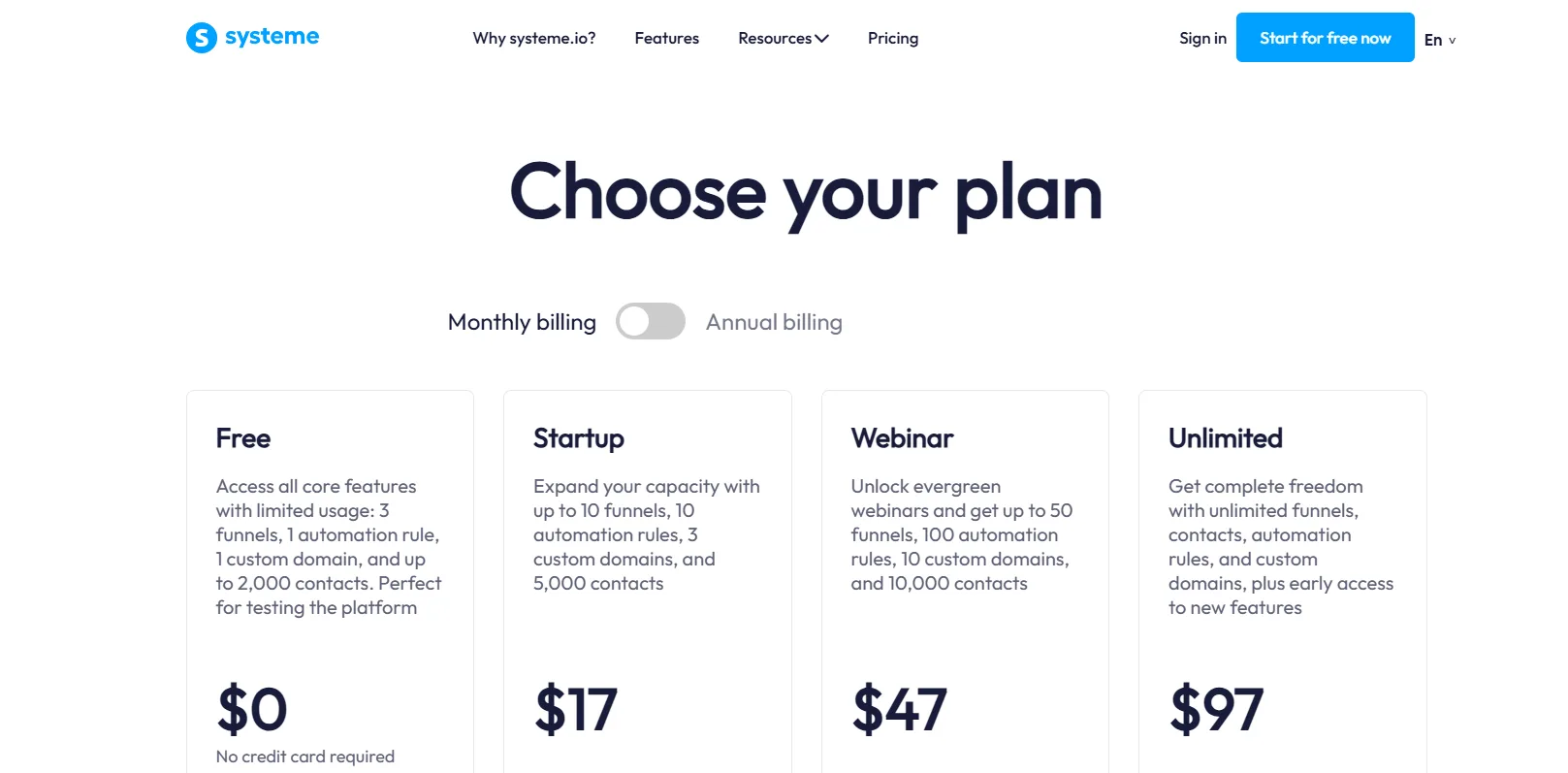 systeme.io login step 2