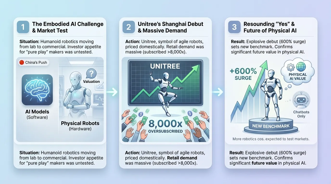 Unitree Robotics Stock Soars Over 600% in Shanghai Debut