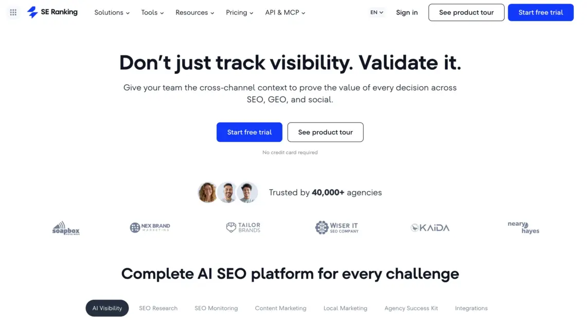 SE Ranking- AI SEO Software