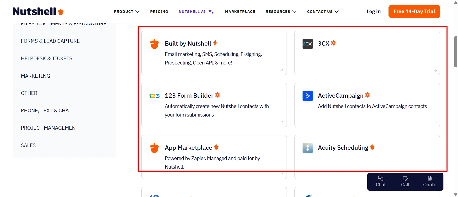 Nutshell Integrations
