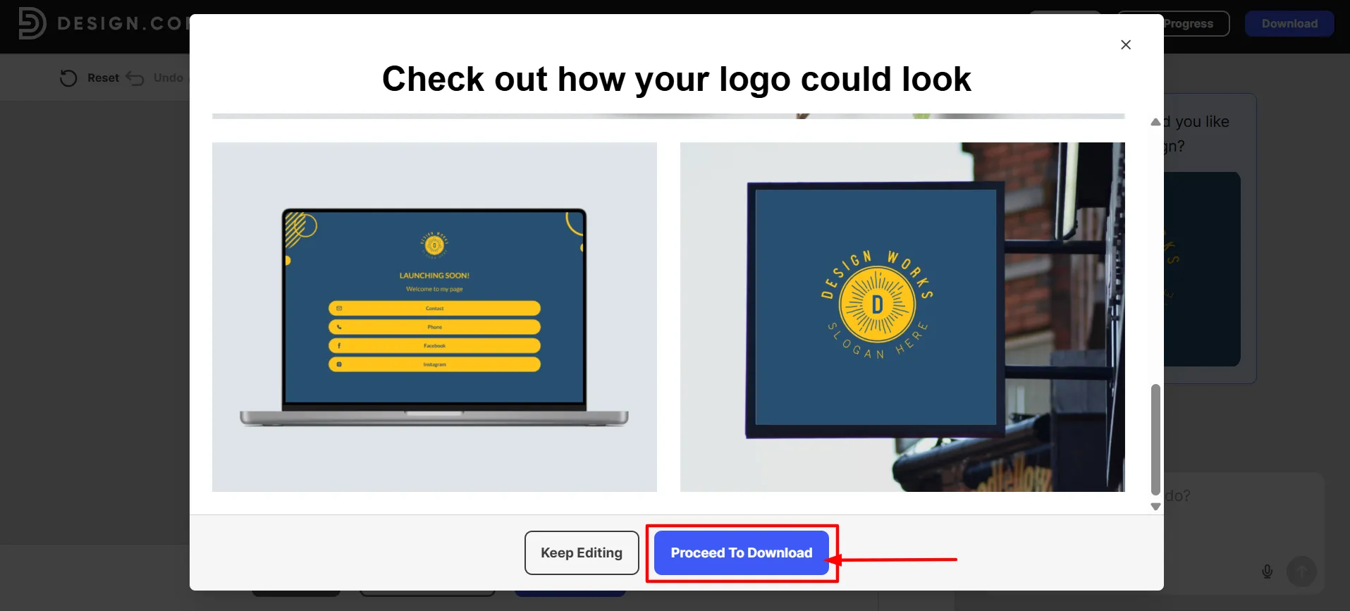 Design login step 6